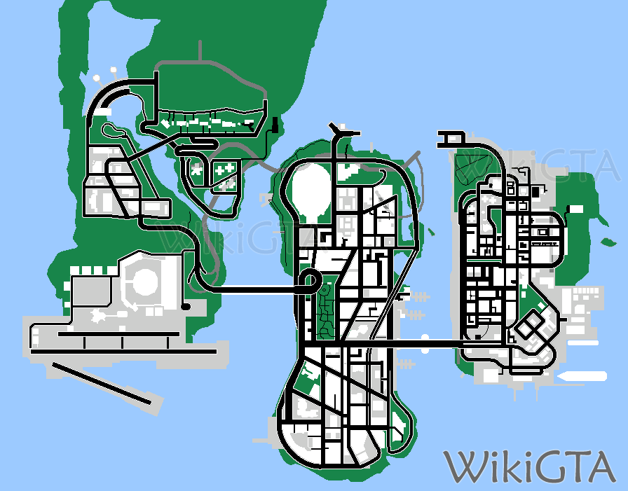 gta iii liberty city street map
