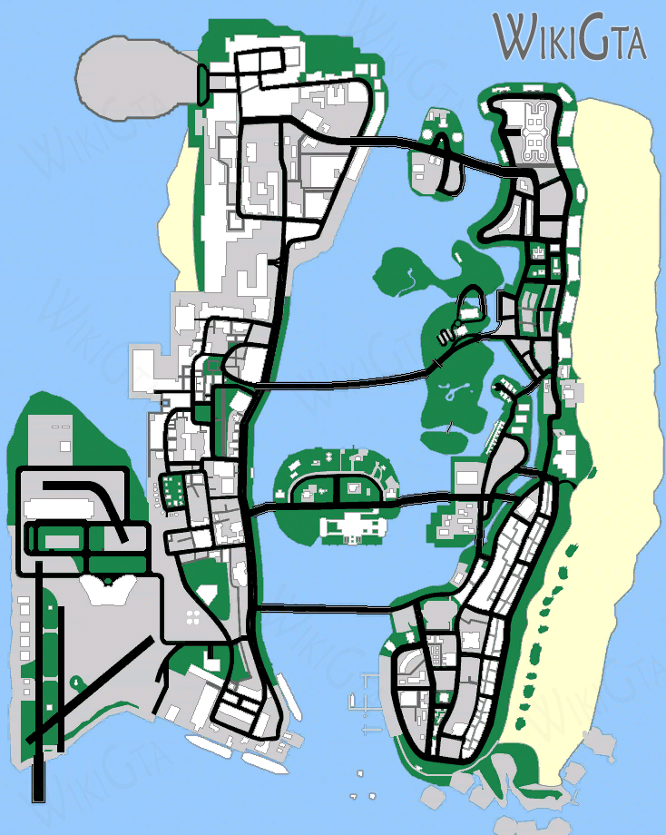 gta vice city map locations